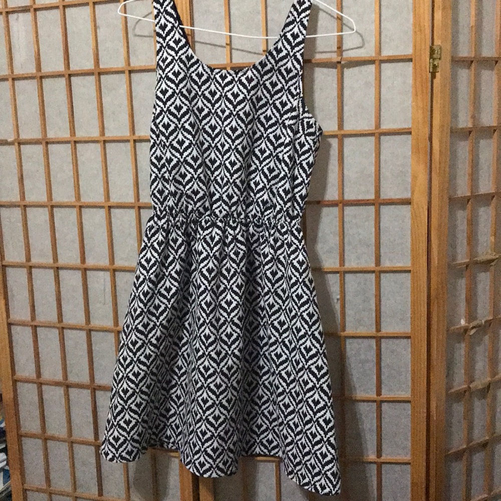 Black and white dress